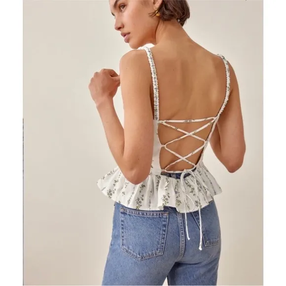 Reformation  linen top NWT - Image 2