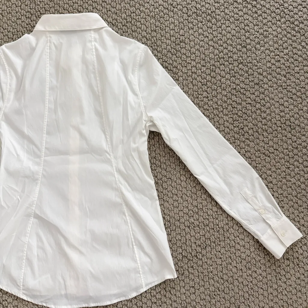 Athleta Womens NWT S Crisp White Collared Shirt - Image 11