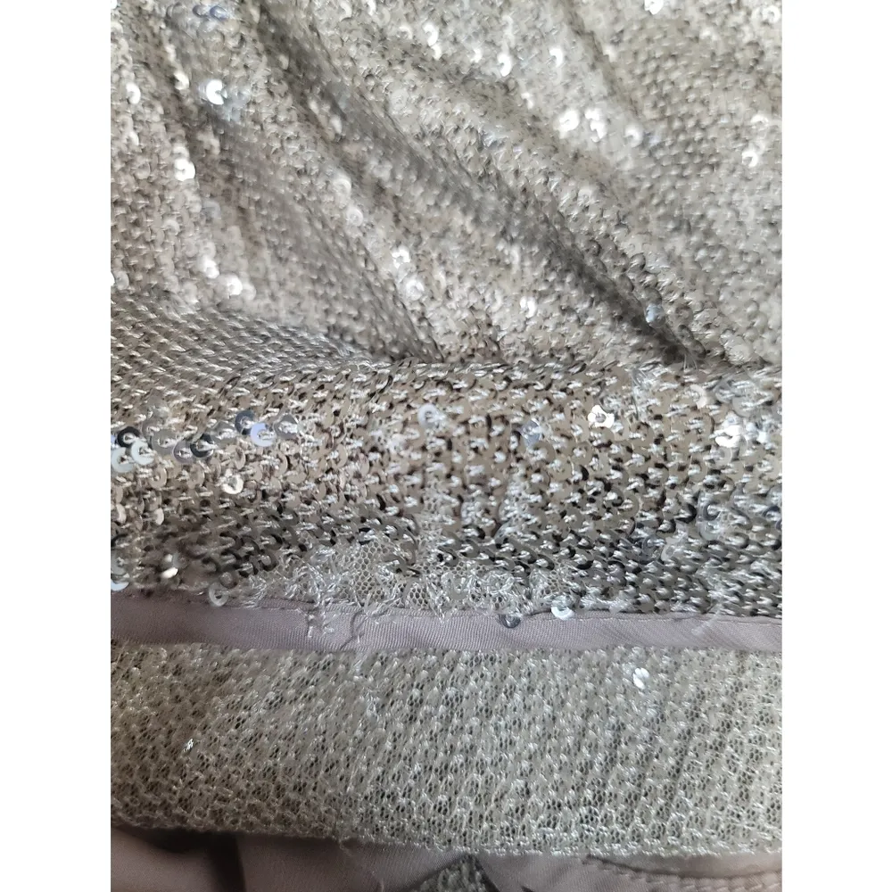 Saltwater Luxe - Megan Mini Dress in Champagne Sequins size S - Image 7