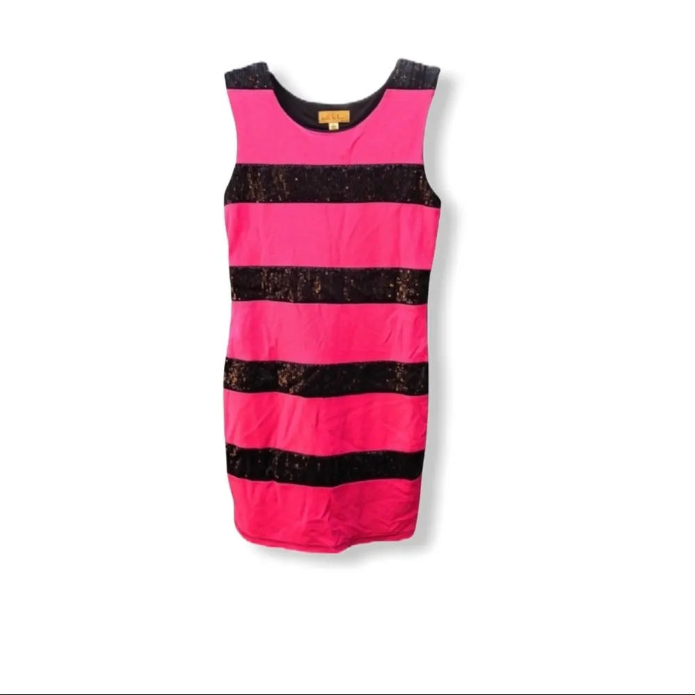 Nicole‎ Miller Striped Sleeveless Sequin Dress - Image 10