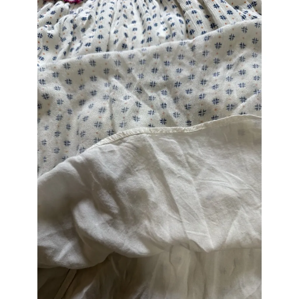 Anthropologie Lilka Maggie Embroidered White Paisley Sleeveless Dress Small Boho - Image 8