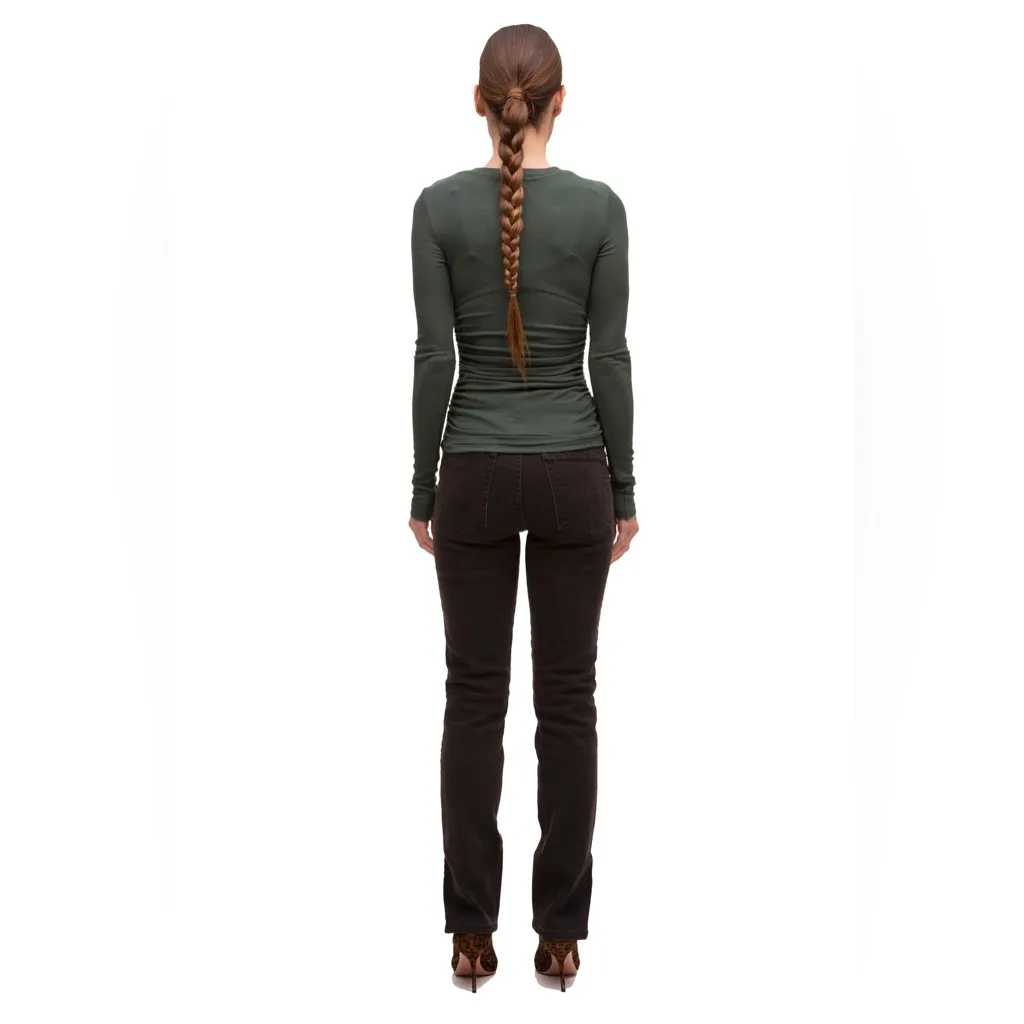 n:PHILANTHROPY Moss Green GAVIN LONG SLEEVE TEE Size Medium - Image 3