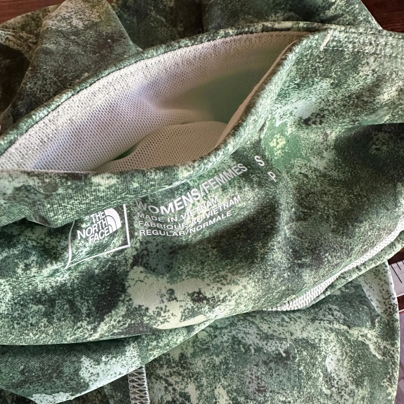 THE NORTH FACE Elevation 7/8 Lime Cream Leggings Womens Small - Image 8