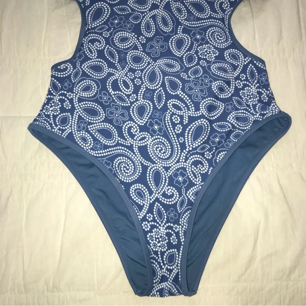 Aerie Halter High Neck Cutout Side One Piece Swimsuit - Image 2
