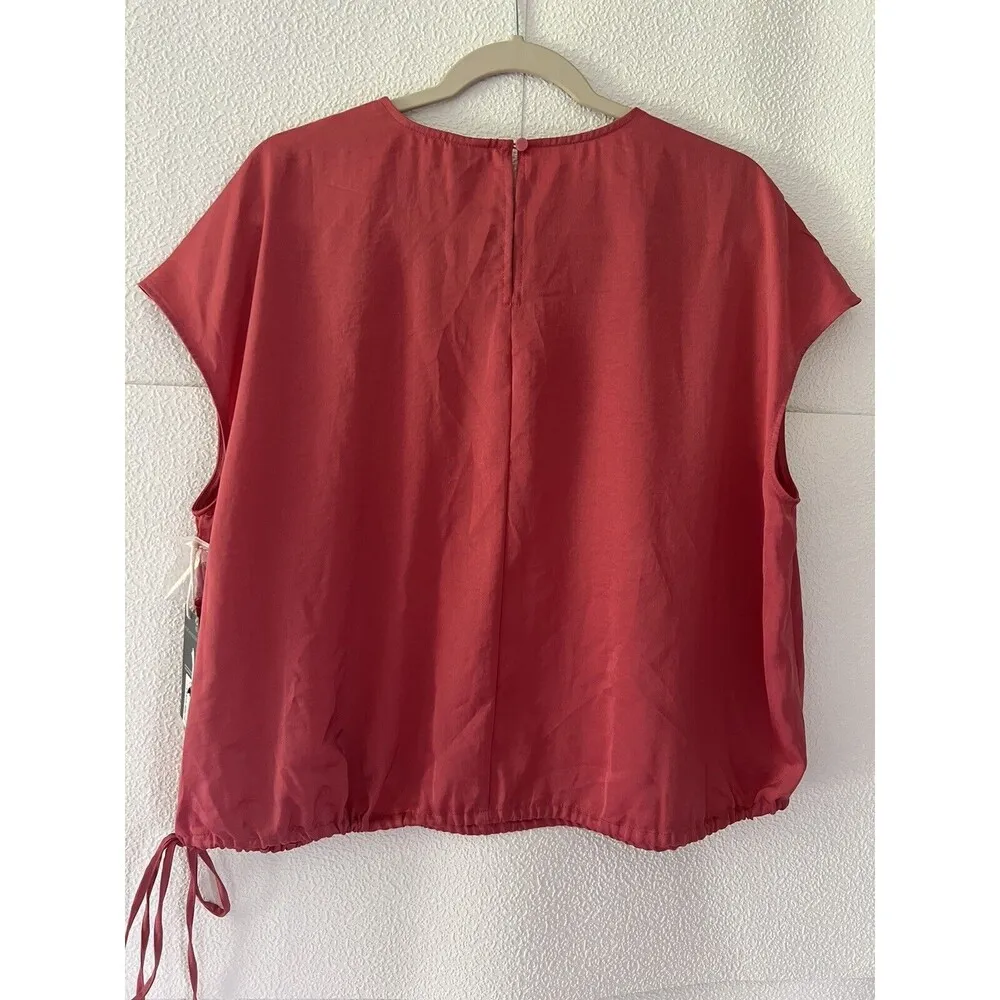 WORTHINGTON WOMENS SLEEVELESS SLATE ROSE TOP PLUS Size XL - Image 4