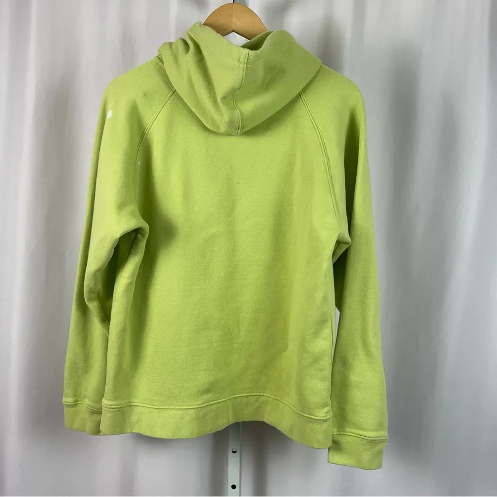 Champion Sport Stretch XL Oregon State OSU Lime Green Hoodie Hooded Distressed - Image 2