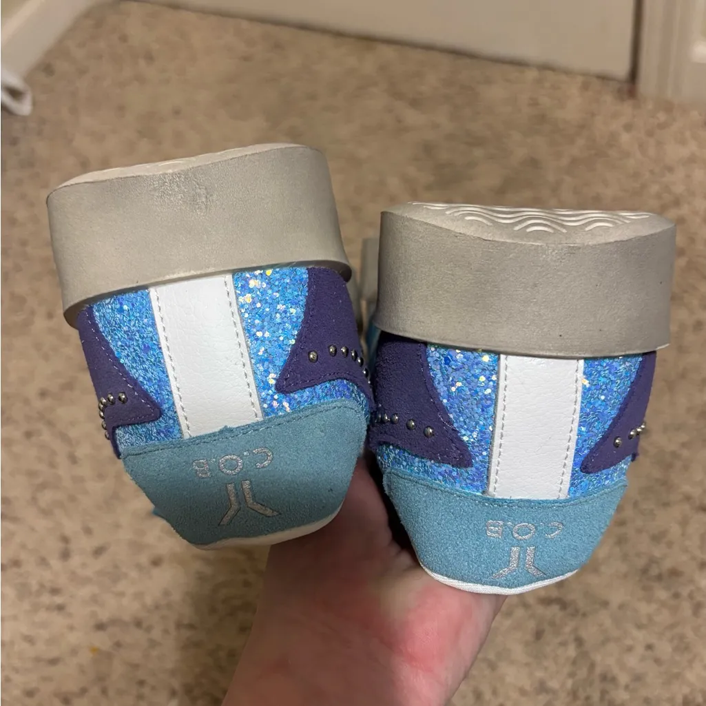 NWOT Culture Of Brave C.O.B. Play Womens Leather Sneaker sz EU 40 US 9.5 Blue - Image 5