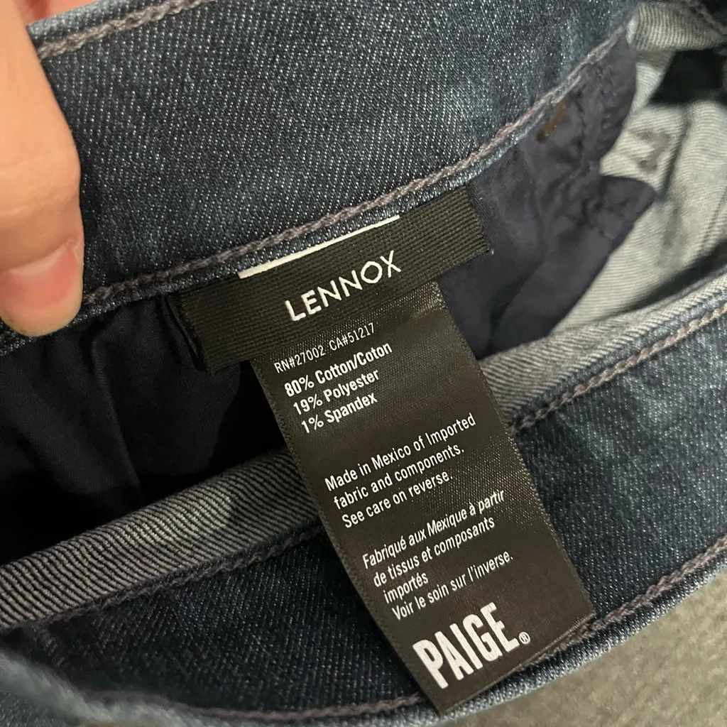 Paige Denim Women’s Lennox Skinny Jeans Plus Size 40 - Image 5