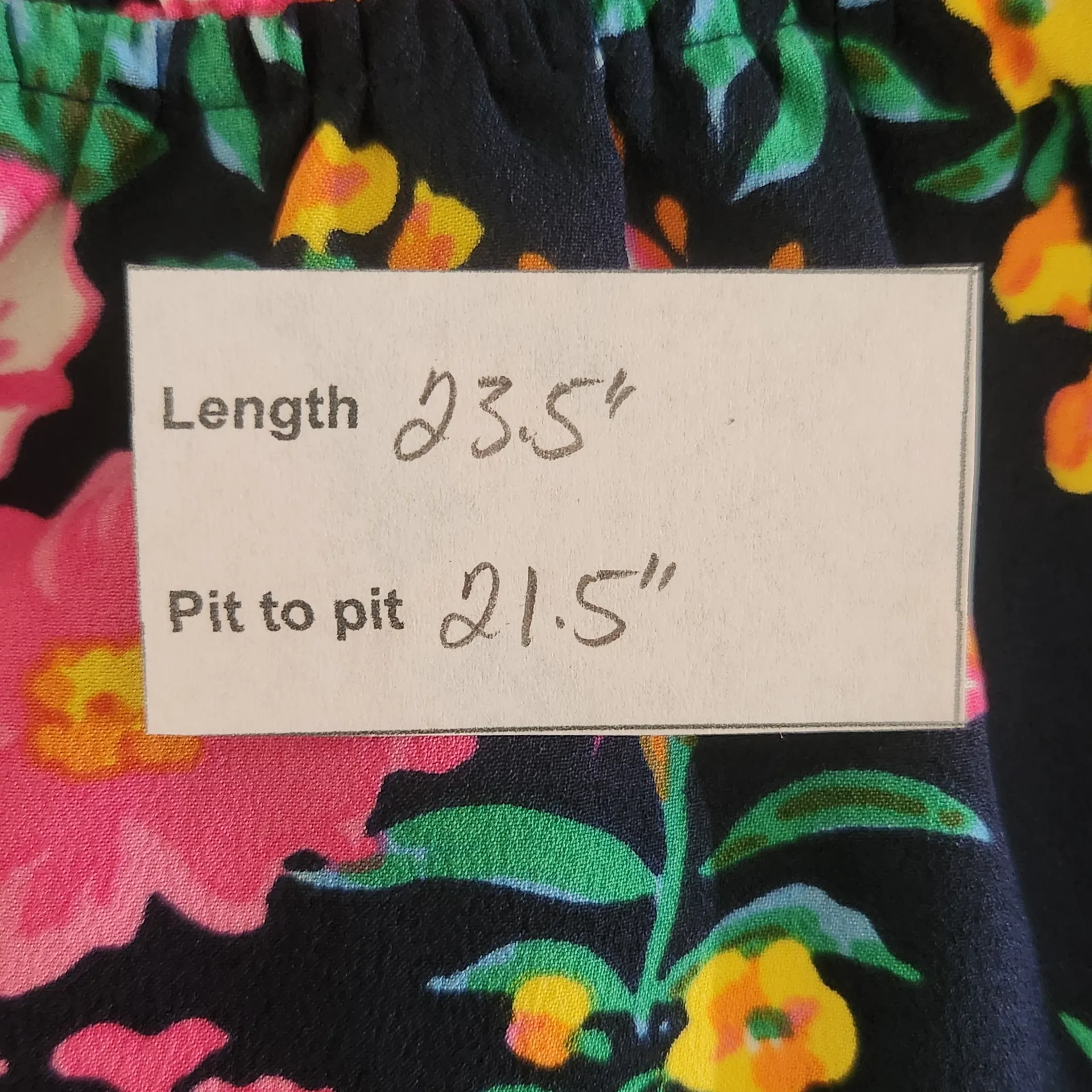 J. Crew Navy Floral Sleeveless Blouse with Ruffle Neckline Size Large Floral Top - Image 2