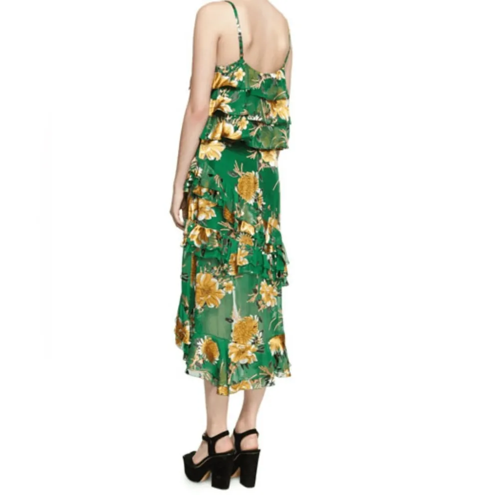 ALICE & OLIVA VANESSA TIERED CAMI TOP + SKIRT matching set Size Large 12!! - Image 3