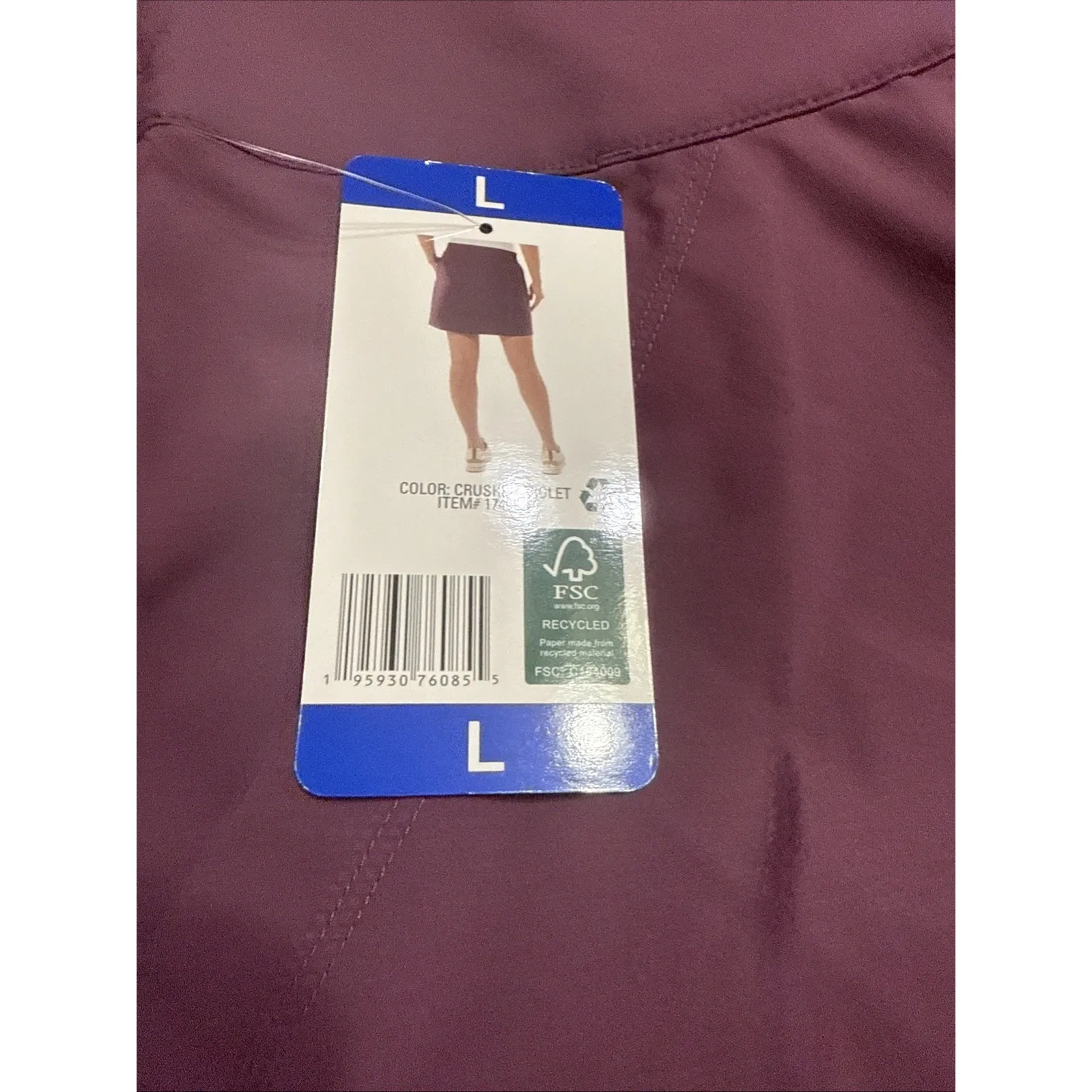 32 Degrees Heat 32 Degrees Cool Women's Tech Skort, Crushed Violet, Size L - Image 6