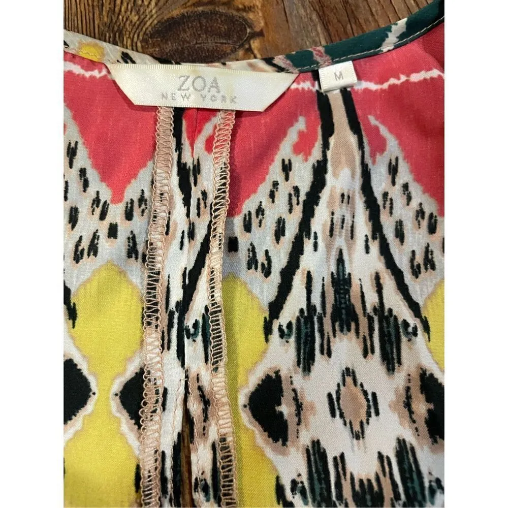 ZOA New York multicolor tribal print tank size medium Red - Image 3