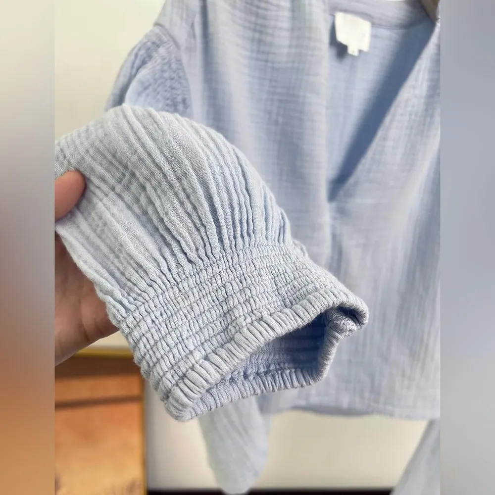 Sundays AXEL TOP Light Blue V-Neck Top - Image 5