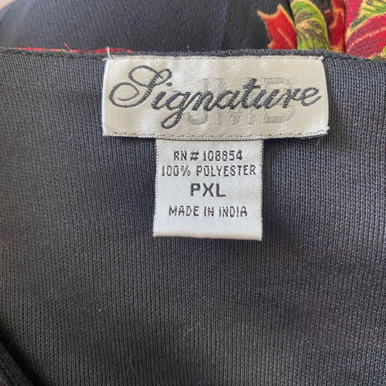 Witchy Whimsygoth Black Red Beaded Sheer Mesh 3/4 Sleeve Blouse XL Petite Size undefined - Image 8