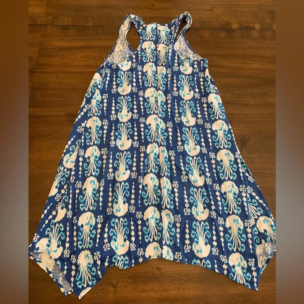 Lilly Pulitzer Melle Dress Indigo Get in Line Blue Navy Jellyfish Women’s XS‎ - Image 3