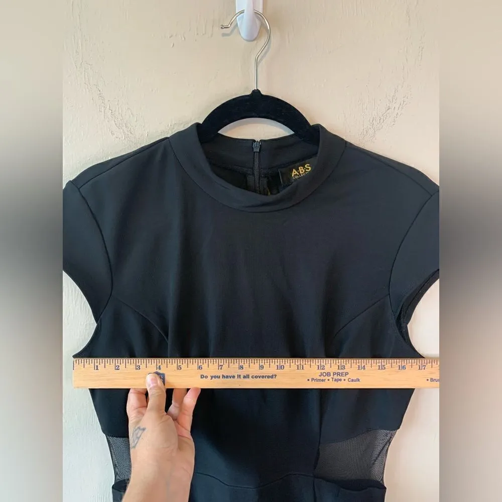 ABS Allen Schwartz Black mesh dress size 12 - Image 4