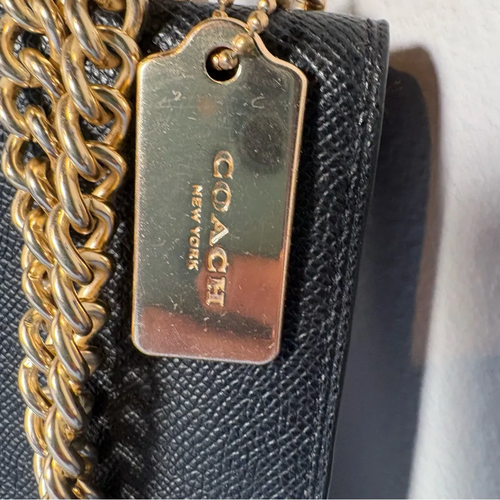 Coach Black and Brown signature Crossbody Bag - Image 14