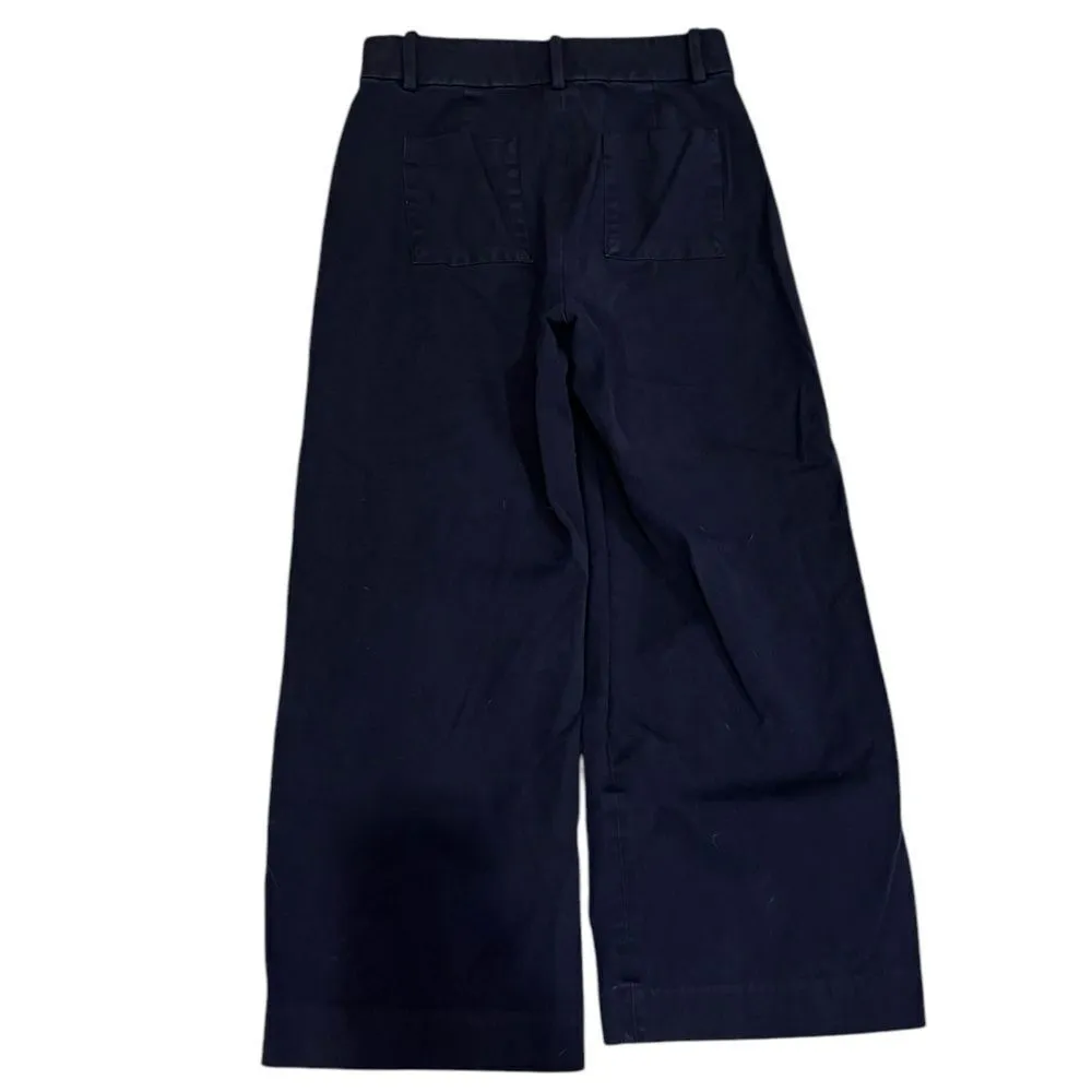 J.Crew Sydney wide-leg pant in bi-stretch cotton blend in navy 2 - Image 5