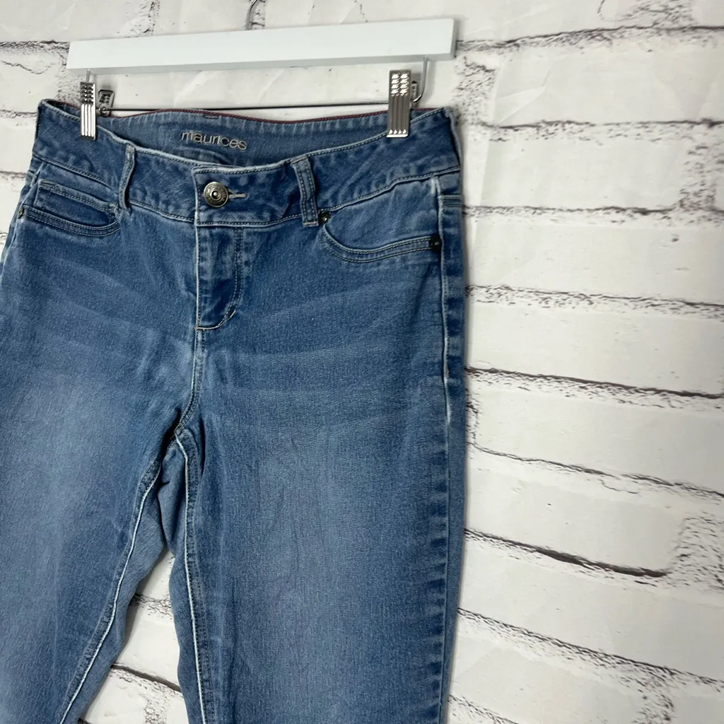 Maurices Mid Rise Skinny Jeans Medium Wash Women’s L-R Soft Flex Denim 30X30 Y2K - Image 7