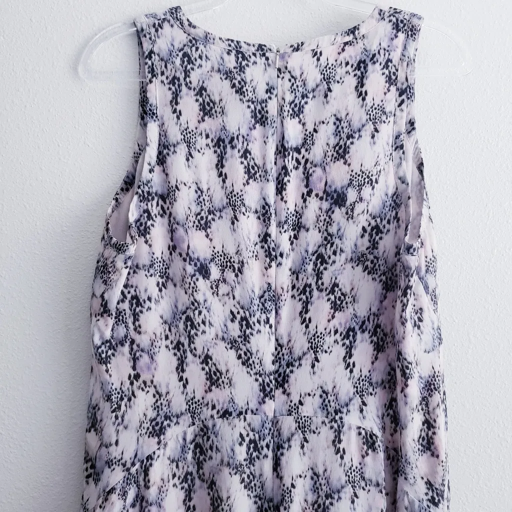 Rebecca Taylor Mini Leopard Lined Sleeveless Dress - Image 7