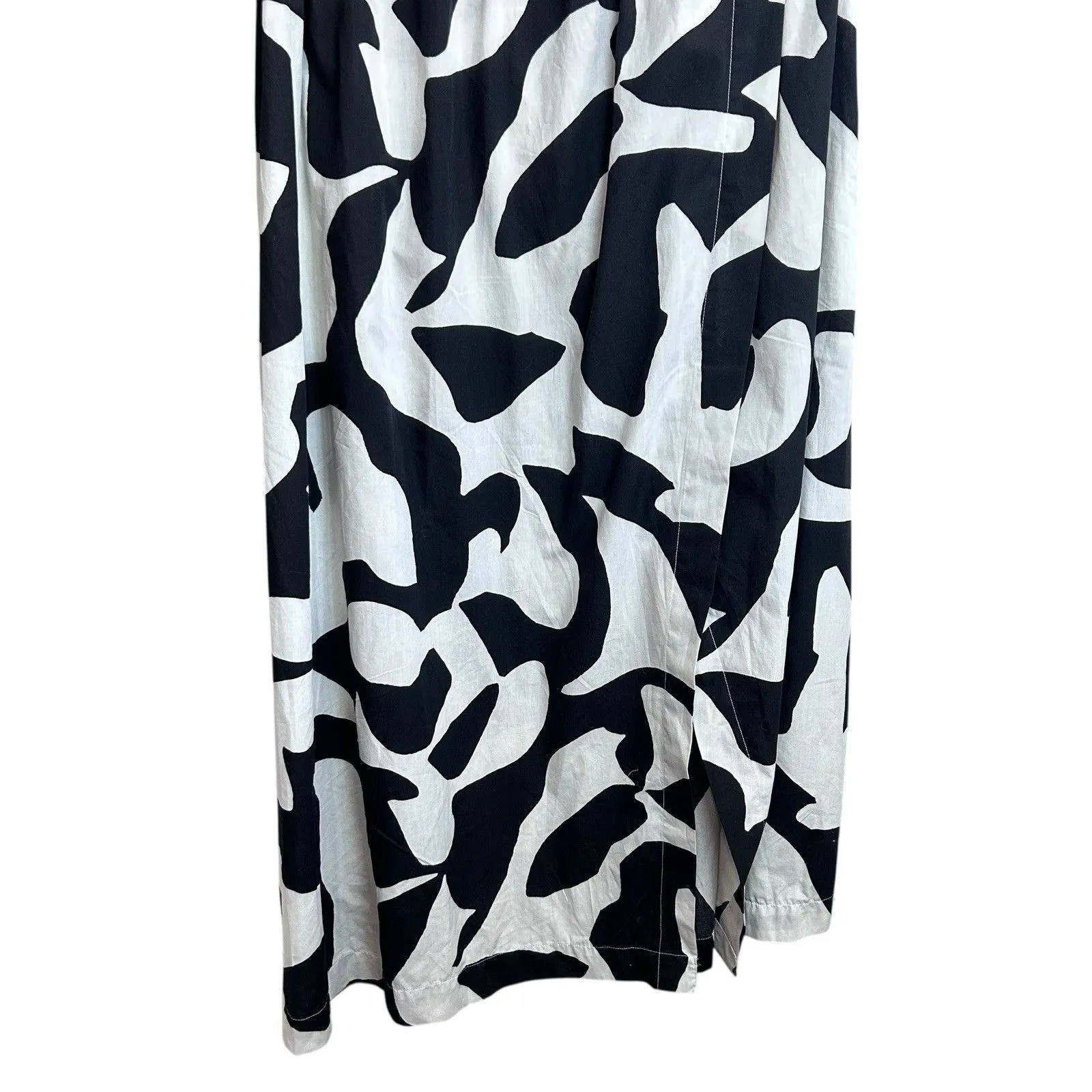 Abercrombie & Fitch Maxi Dress Size L Fiore Floral One Shoulder Cutout High Slit - Image 8