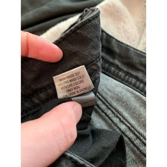 Elle Women's Black Jeans Skinny‎ Mid Rise Dark Wash Casual Lightweight Size 8 - Image 6