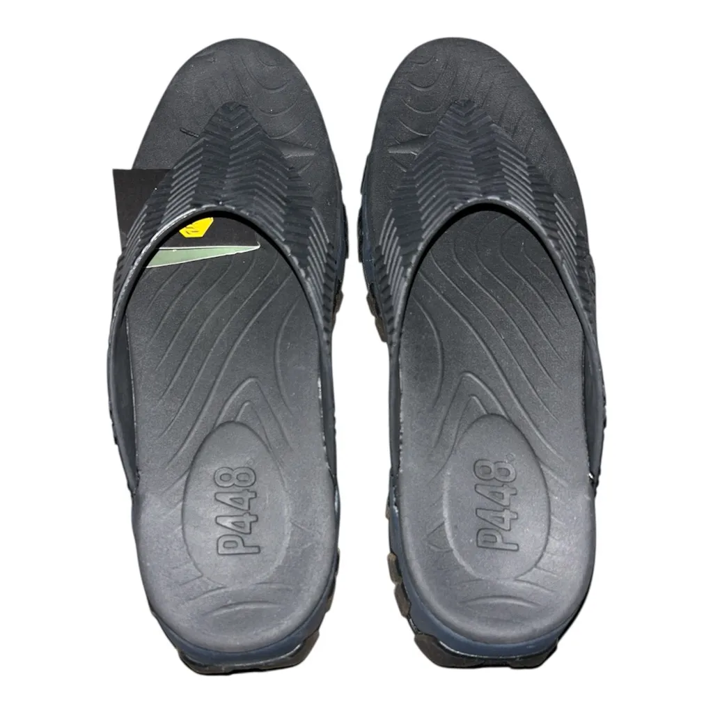 P448 Vibram Bondi Gesso Platform Flip Flops & Reusable Cooler Bag Black Size 10 - Image 5