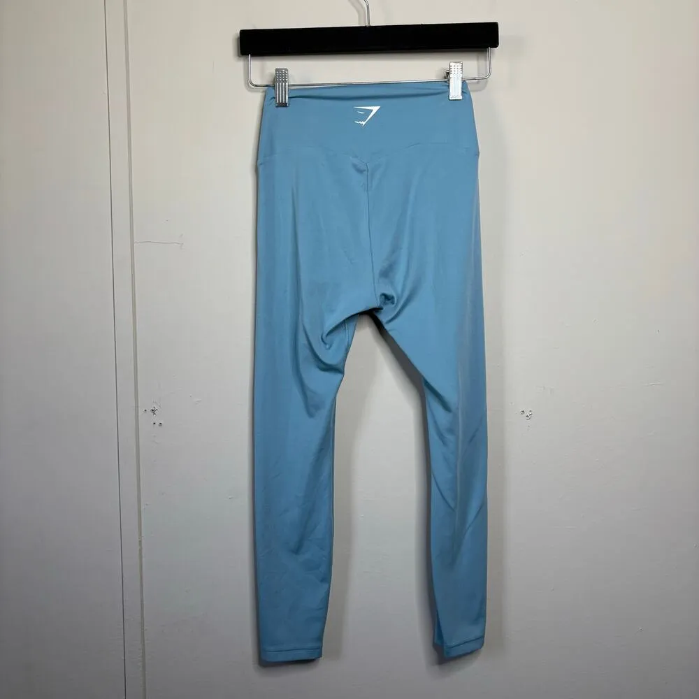 Gymshark Baby Blue Compression Workout Active Leggings Women's Size Small - Image 6