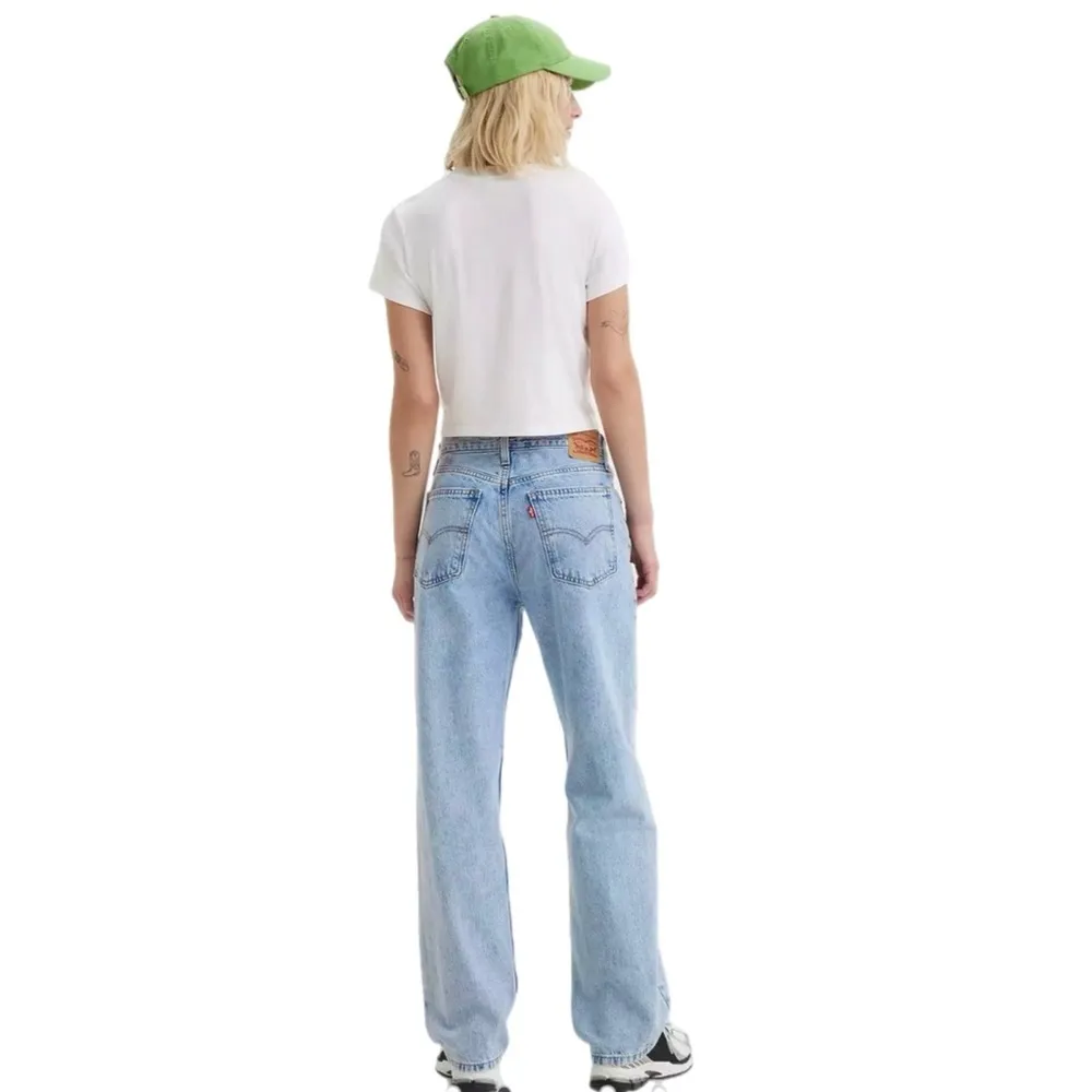 NEW Levi’s Low Pro Mid-Rise Cotton Vintage Wash Straight Leg Light Blue Jeans - Image 8