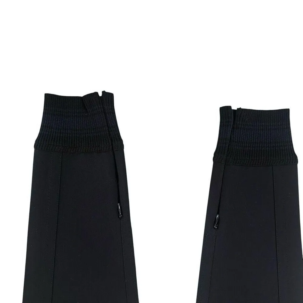 Stella McCartney Black Stretch Zip Cuff Panelled Ponte Pants IT 42 US 6-8 - Image 8