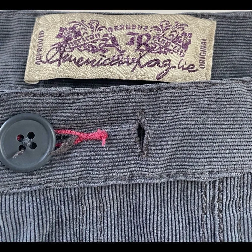 American Rag Gray Corduroy Shorts Size 5 - Image 3