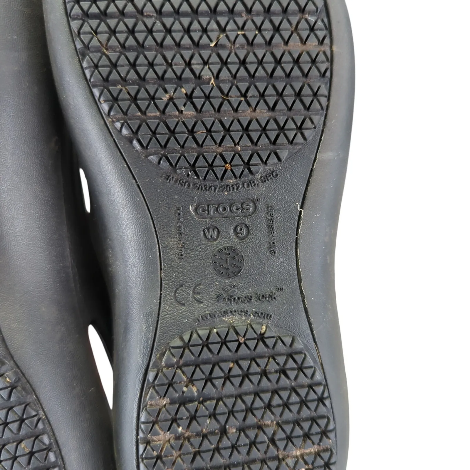 Crocs Kadee Ballet Flats Black Womens 9 Slip On Work Comfort Shoes Cutout Casual - Image 7