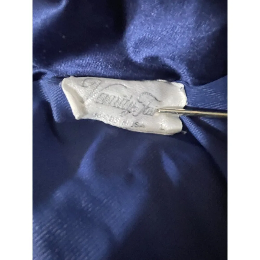 Vintage VANITY FAIR Antron Nylon Button Up Robe Dressing Night Gown Large - Image 7