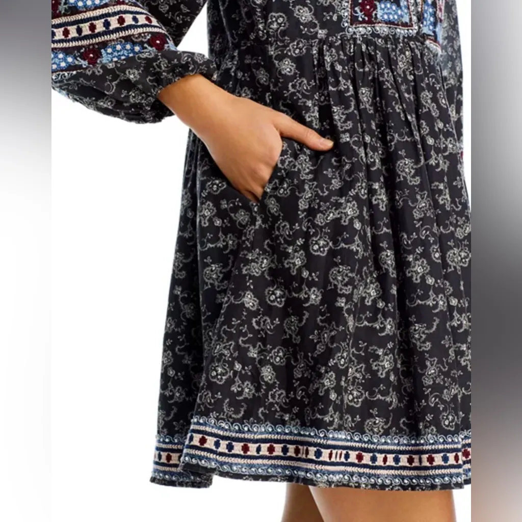 Sea New York Everly Embroidered Long Sleeve Dress, Size XL, NEW w/Tag Blue - Image 5