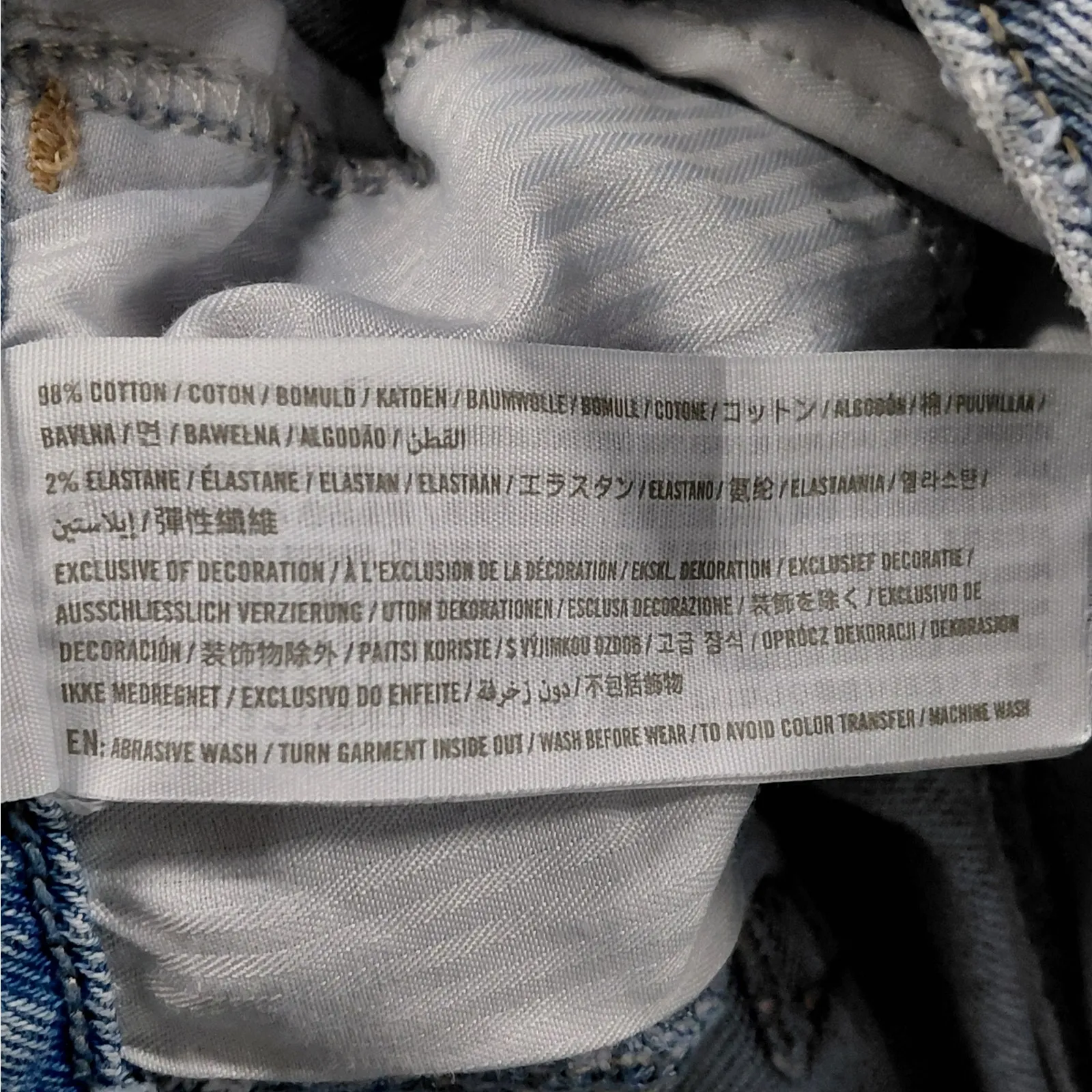 Hollister Ultra High Rise Mom Jeans W26 L27 Distressed Ripped Light Wash Denim - Image 7