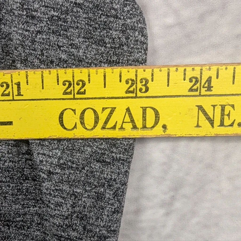 J. Jill Size XL Fit Marled Shirttail Dress Gray/Black Heather Gray - Image 9