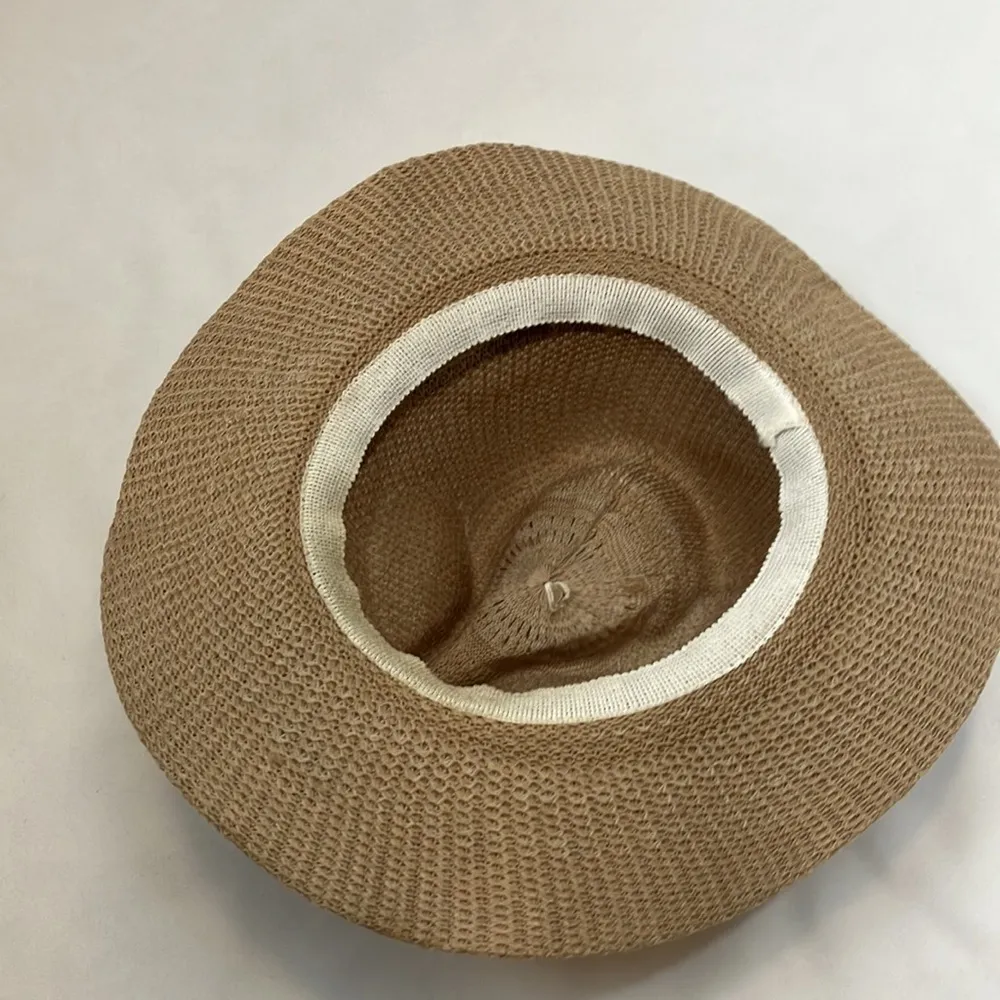 Woman’s lightweight fedora hat Tan - Image 7