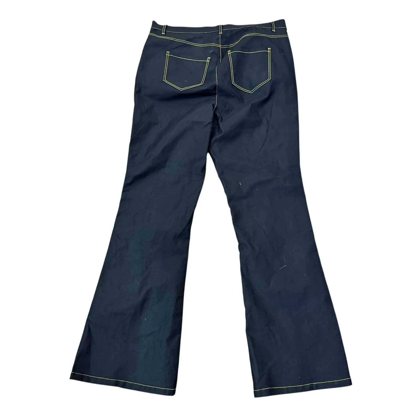 Unique Vintage Star Power Flare Jeans Contrast Stitching 1X/16 - Image 4