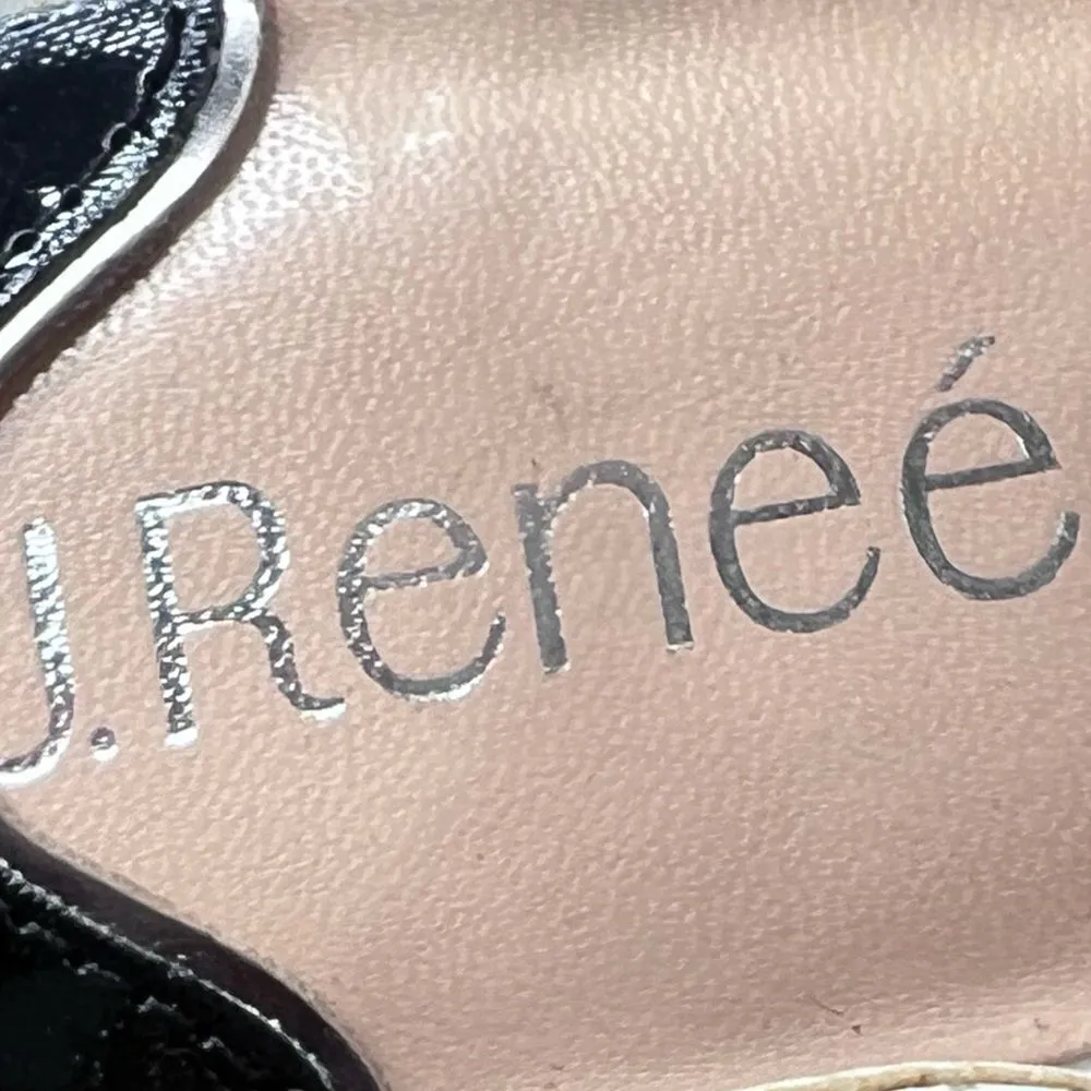 Pum Claudette romanticWhite shoes femine pointed toe strap floral embellished 12 Black - Image 3