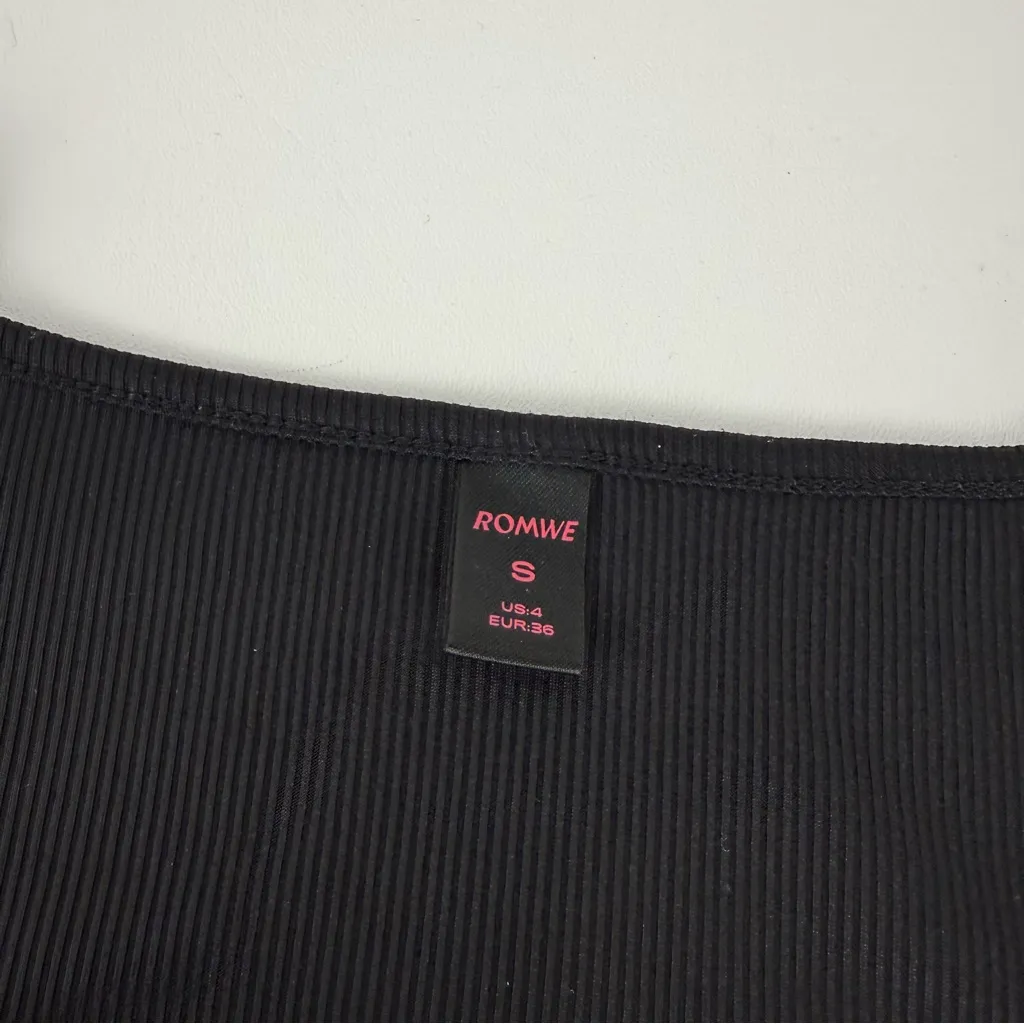 Romwe  Black Long Sleeve Blouse - Image 2