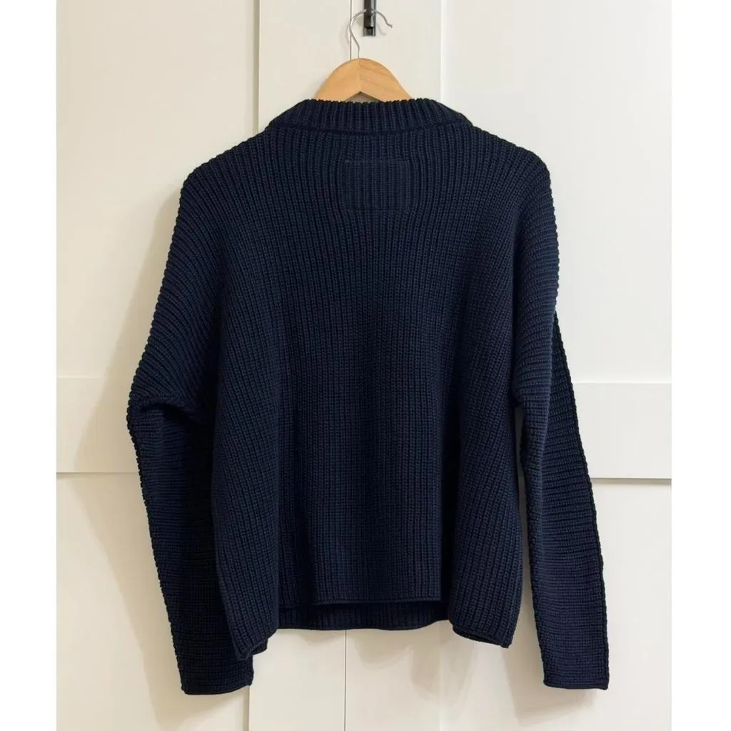 Frank & Eileen Montecito Sweater in Marine, Size X-Small - Image 7