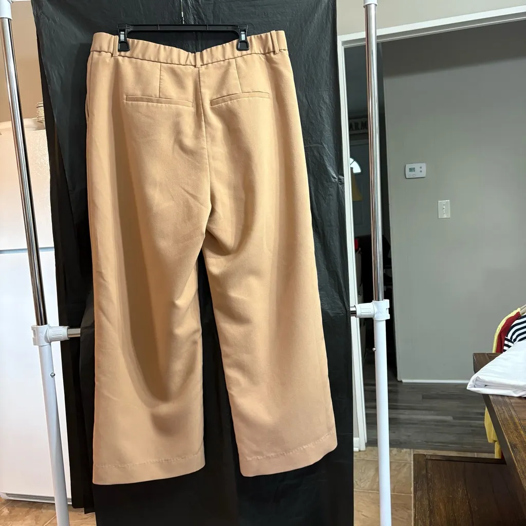 Abercrombie & Fitch Women’s 16R Wide Leg Tan Trousers Career Work Office - Image 5