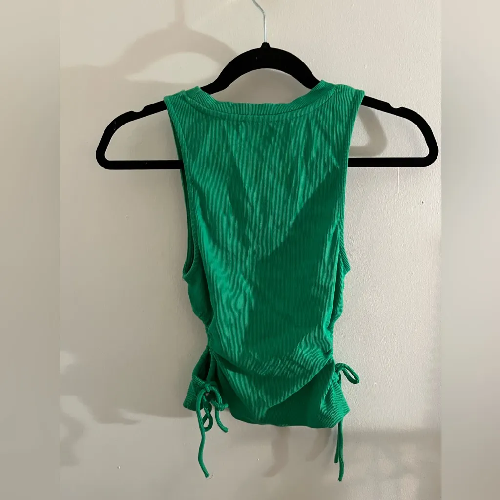 Zara Green Side Cut Out Top - Image 6