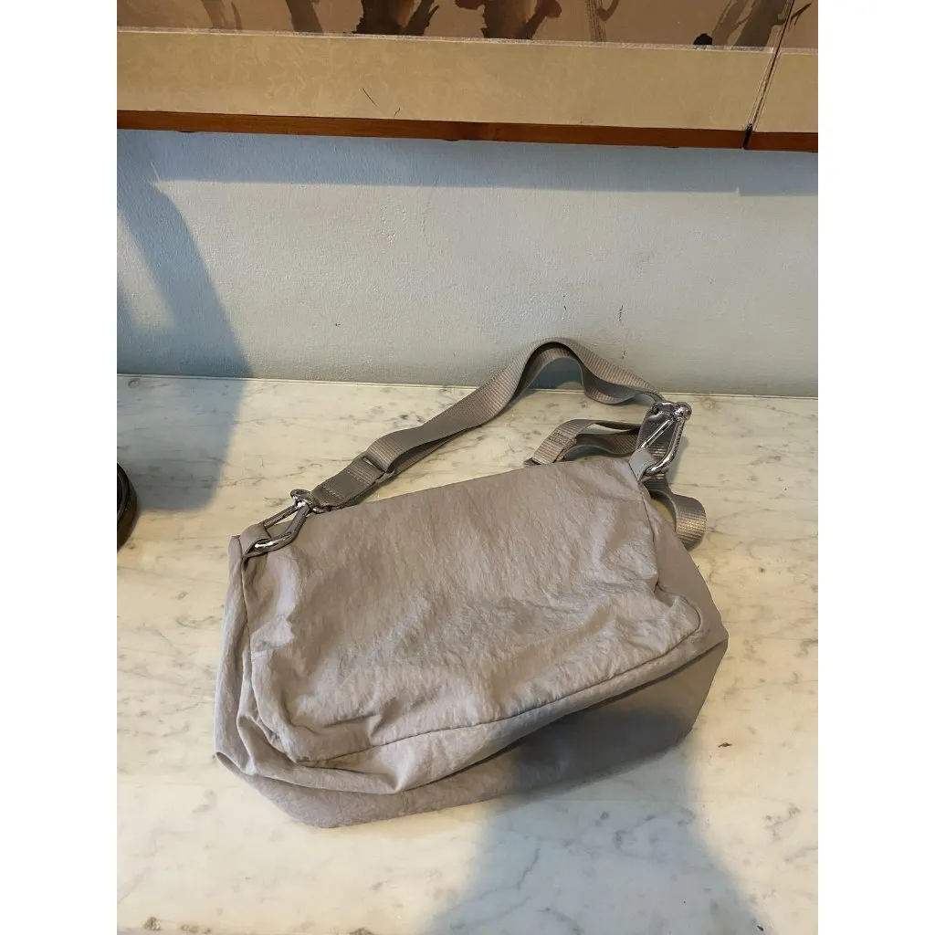 Lululemon All Night Festival Crossbody Bag Womens Medium Gray Nylon Purse - Image 5