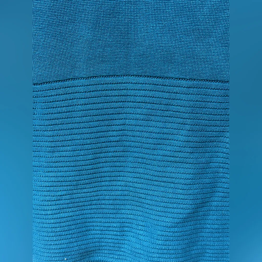 Adrienne Landau Onyx Jeweled Neck Sunstone sleeveless knit dress size Small - Image 10