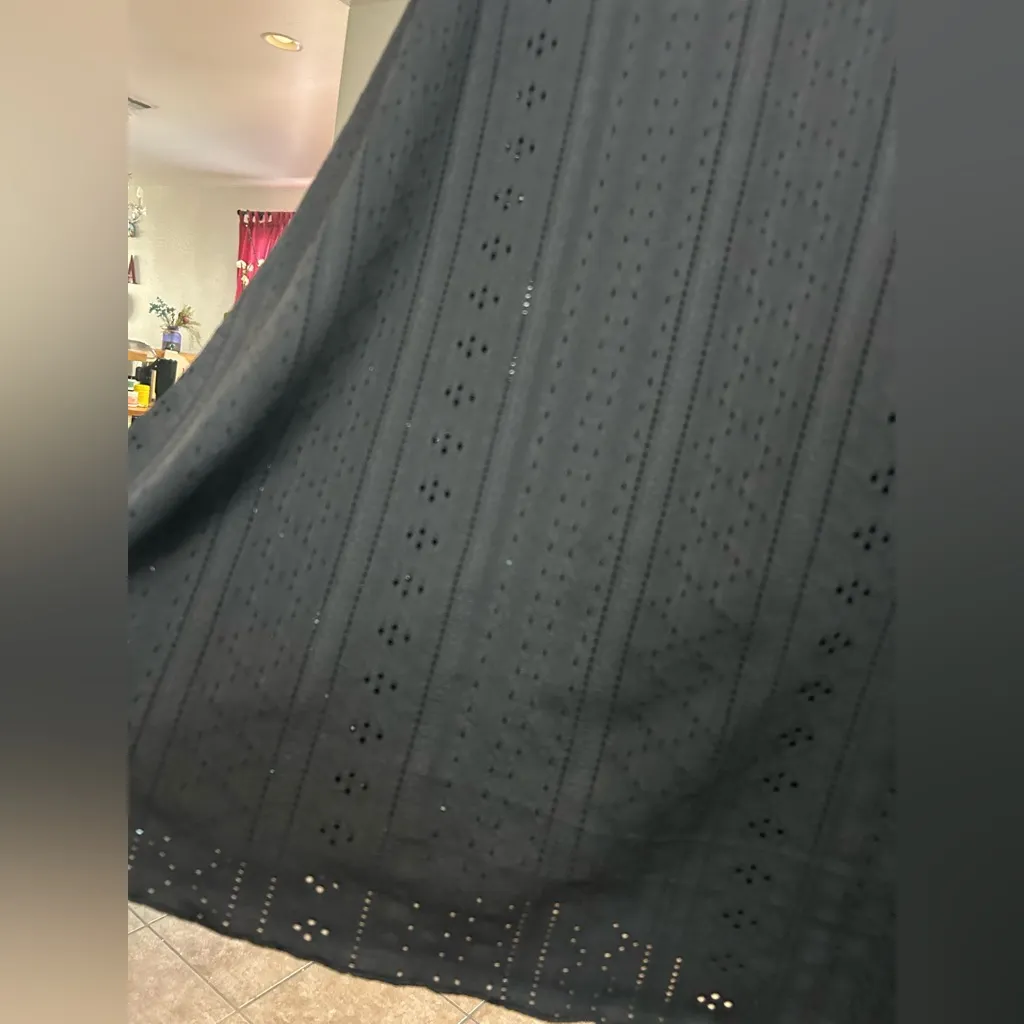 Plus Size Black Eyelet Tank Top – Size 3X – Never Worn - Image 3