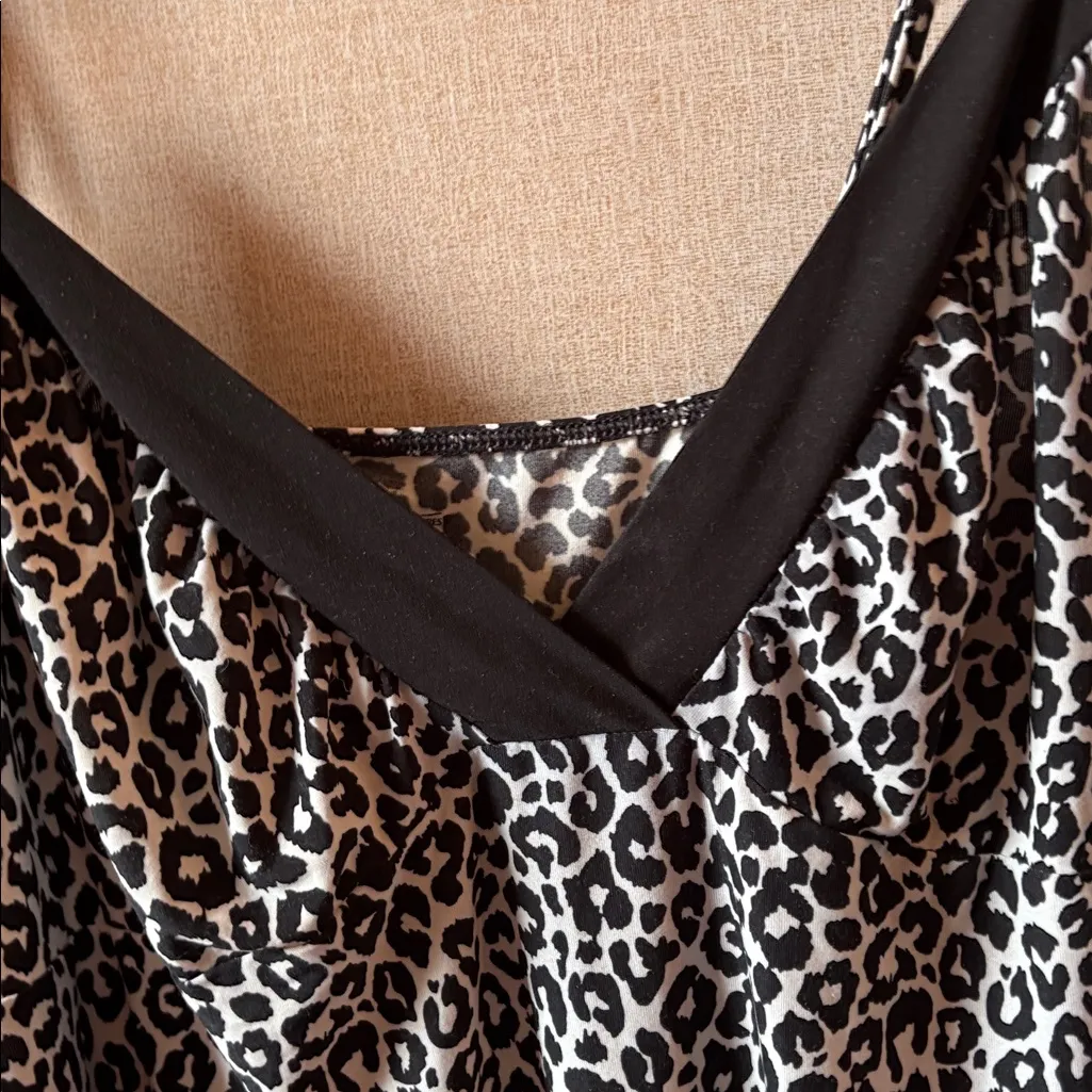 Slinky Leopard Print nighty 2x Brown - Image 2