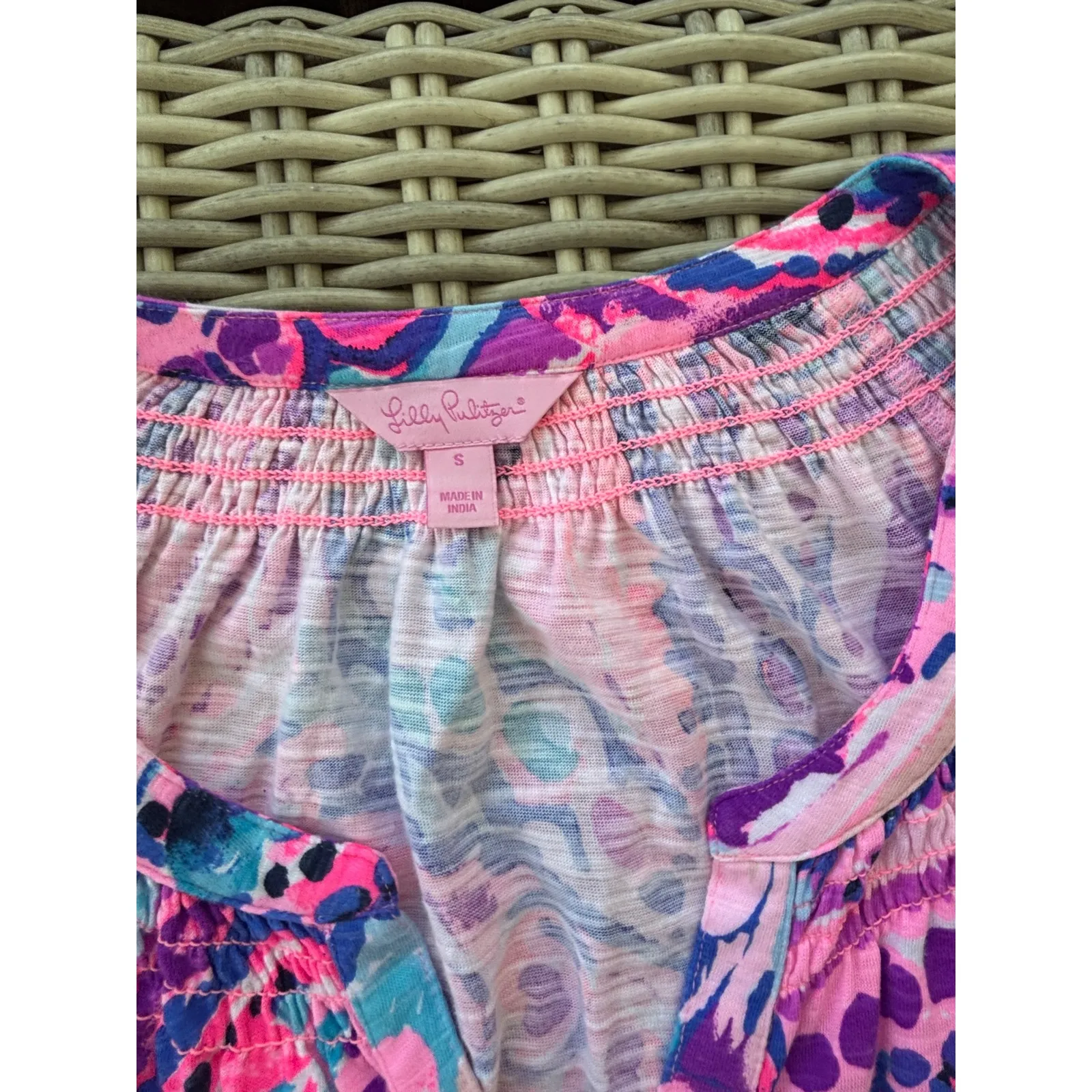 Lilly Pulitzer Essie Dress small modal blend coastal resortwear boho vacation - Image 8