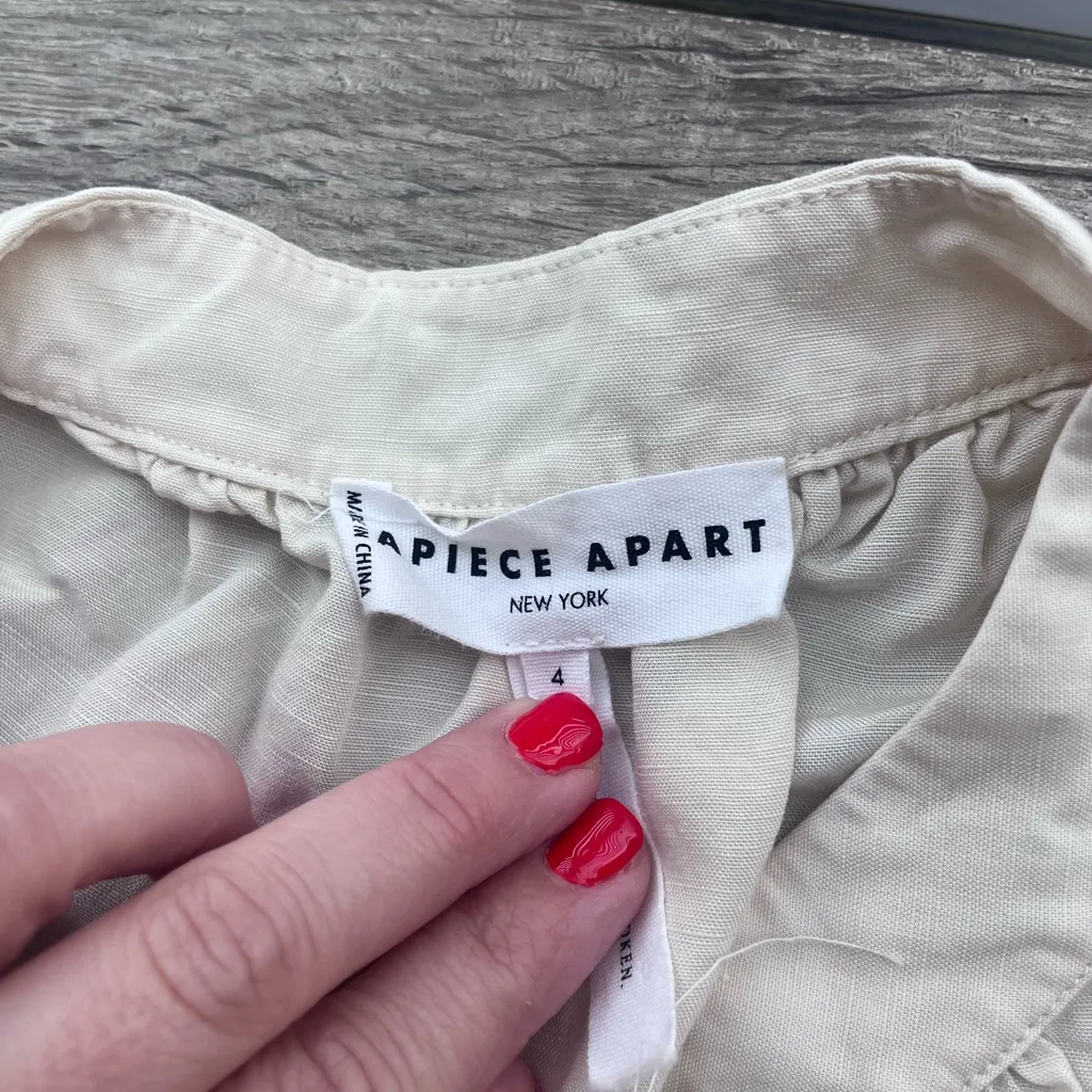 Apiece Apart cream‎ dress size 4 - Image 3