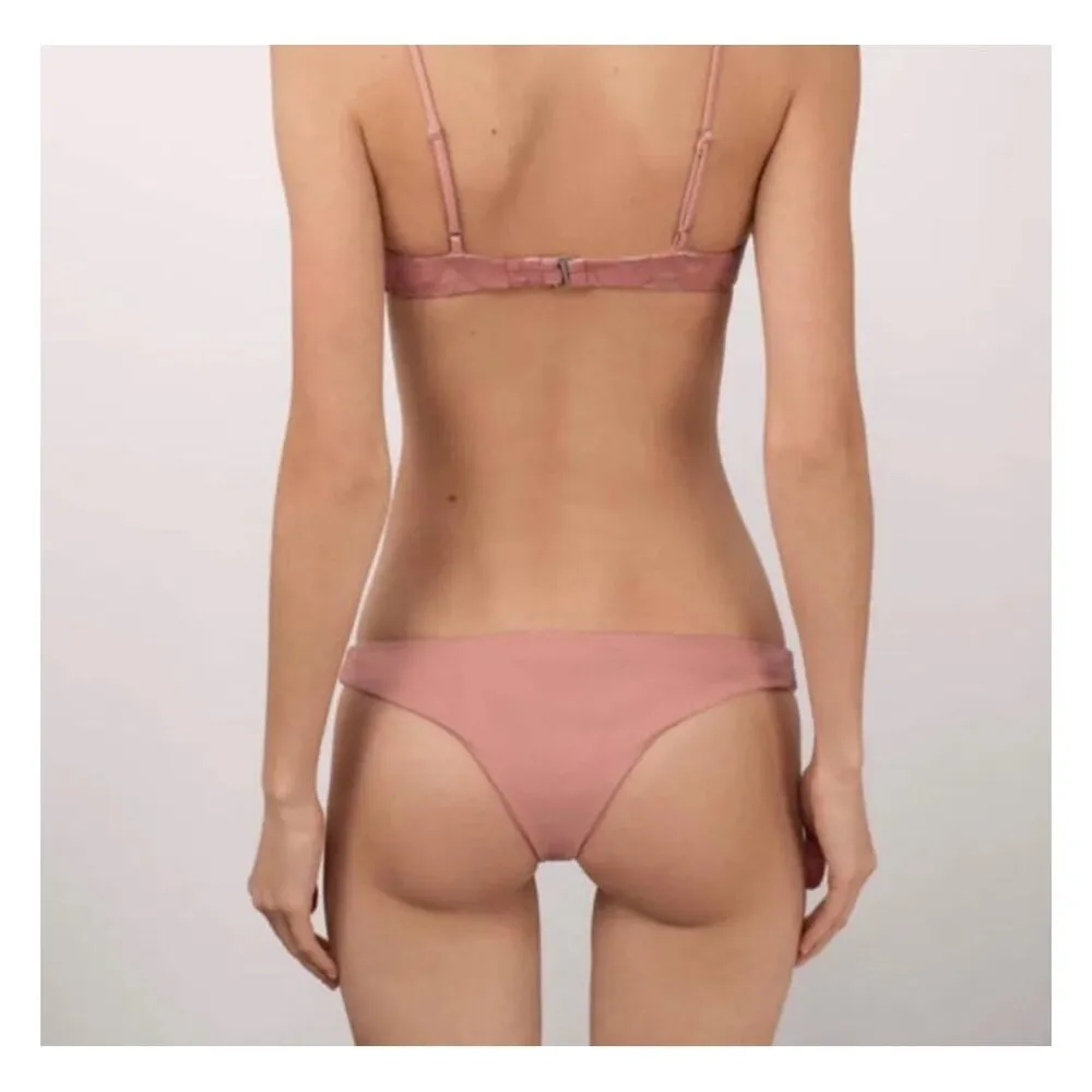 NWT Tavik Ali Mini Swim Bottom Textured Chevron in Rose Dawn - Image 8